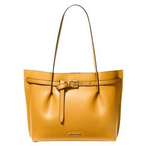 Michael Kors Emilia Large Pebbled Leather Tote Bag with Matching Wallet Set